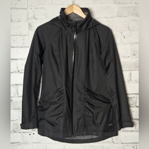 Farwest Women’s Lightweight Waterproof Hiking Jacket Black Small